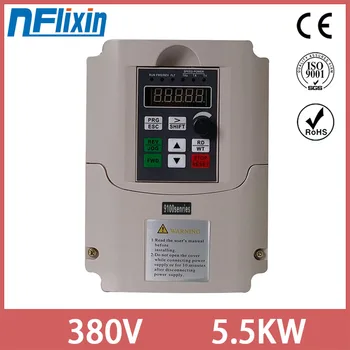 

cnc Inverter 4kw 5.5kw 7.5kw Frequency Converter utput Inverter 380v 9a 13a 17a 400Hz use for CNC machine