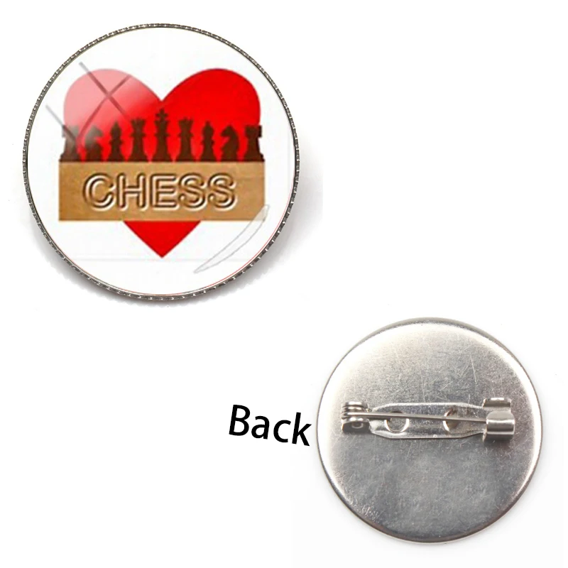 New Arrivals I Like The Chess Brooch Series Memories of Lovers Men and Women Pin Accessories | Украшения и аксессуары