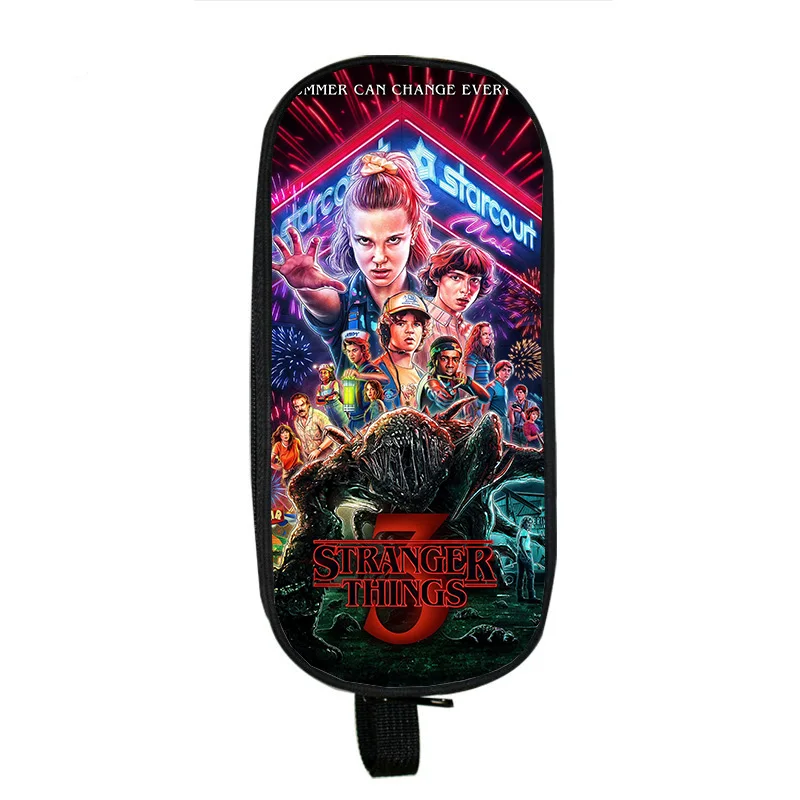 21 Рюкзак для мальчиков и девочек Mochila Stranger Things, детская сумка, милый школьный пенал с 3 рисунками, рюкзаки для фанатов - Цвет: 21
