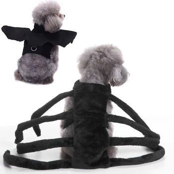 

HEYPET Funny Pet Clothes Costume Halloween Cool Big Spider Bat Shape Suit Cosplay Party Clothes for Dog Cat Chihuahua ropa perro