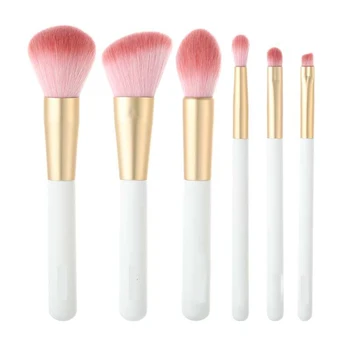 

6 PCS High quality Professional makeup brushes set cosmetic brush beauty tool kits for Foundation eyebrow powder lip eye shadow