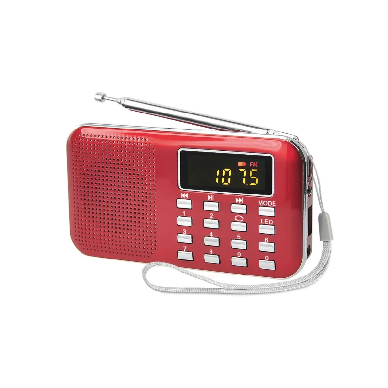 Портативный fm-радио мини lcd цифровой fm-радио USB TF/Mini SD карта 16 Гб MP3 стерео музыкальный плеер