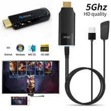 EZCAST 1 2 5G HDMI HD tv Dongle двухдиапазонный HD беспроводной WiFi Miracast Airplay DLNA tv Stick дисплей видео адаптер для iOS Android