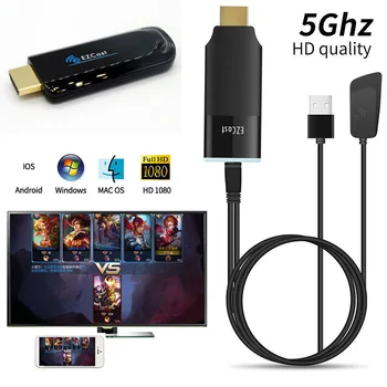 

EZCAST 1 2 5G HDMI HDTV Dongle Dual Band HD Wireless WiFi Miracast Airplay DLNA TV Stick Display Video Adapter for iOS Android