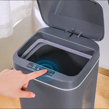 

14L Automatic Touchless Smart Infrared Motion Sensor Rubbish Waste Bin Kitchen Trash Can Garbage Bins for Home Room Kitchen Car