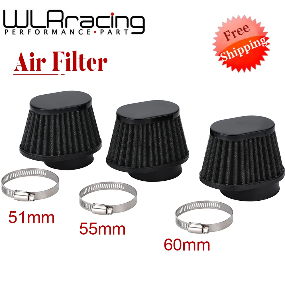 

Motorcycle Air Filter 60mm 55mm 51mm Universal for Motor Car bike Cold Air Intake High Flow Cone Filter Mushroom Head