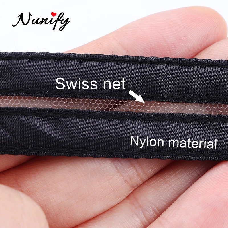 Nunify Invisible Swiss Lace For Making Lace Wigs Black Band Wig Accessories Lace Closure For Invisile Closing Fashion Wig Tools