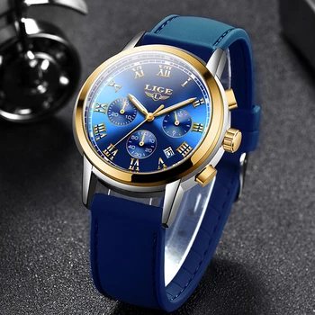 

New Mens Watches LIGE Top Brand Luxury Silicone strap Sport Waterproof Quartz Clock Army Military Wrist Watch Relogio Masculino
