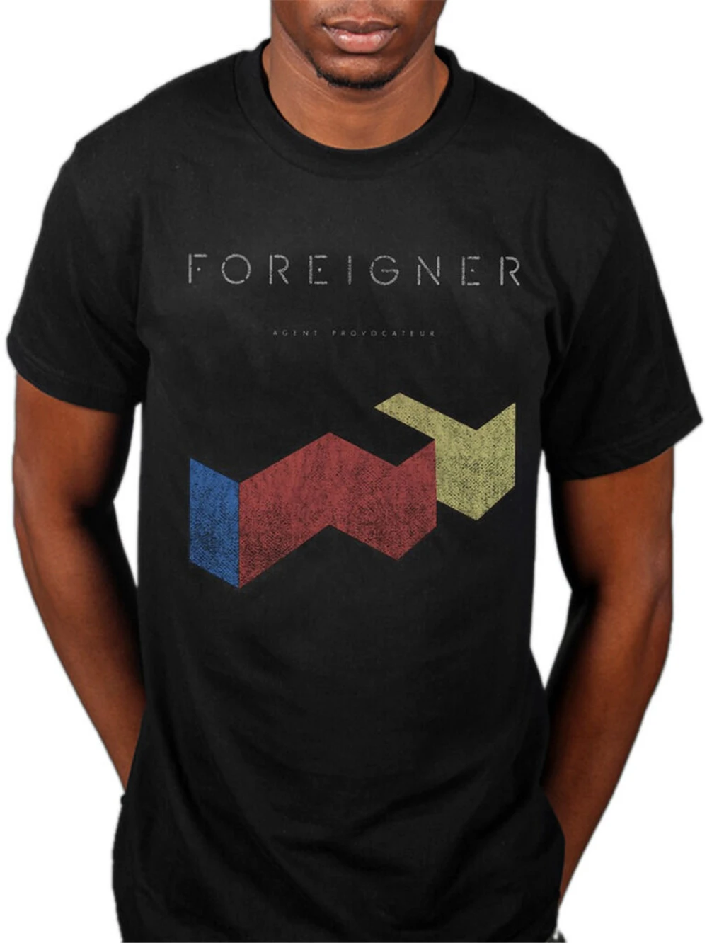 Мужская и женская футболка с двойным видением Foreigner Vintage Agent Provocateur новая забавная