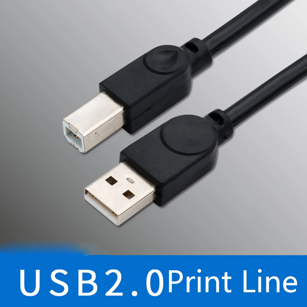 1 5 м кабель для принтера Черный USB 2 0 480 Мбит/с квадратный рот полный медный
