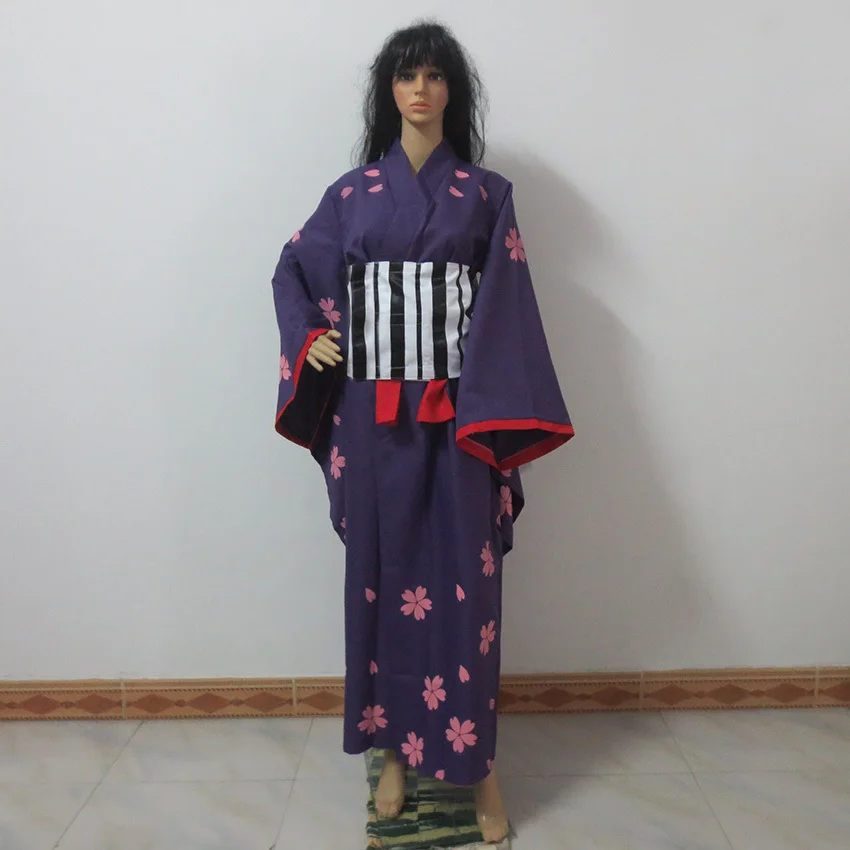 

Rurouni Kenshin Kamiya Kaoru Print Kimono Cosplay Costume Lolita Cosplay Costume Customize Any Size