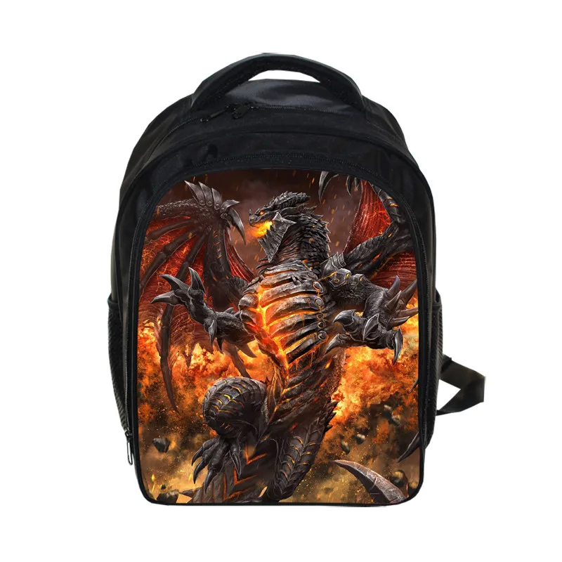 Крутой рюкзак с динозавром, магический дракон, школьные сумки для мальчиков и девочек, рюкзаки для детского сада, детская сумка, лучший подарок для детей, рюкзак - Цвет: 13cundragonborn03