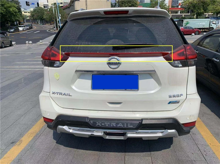 Для Nissan x trail спойлер на крышу из АБС материала автомобильное заднее крыло нажмите