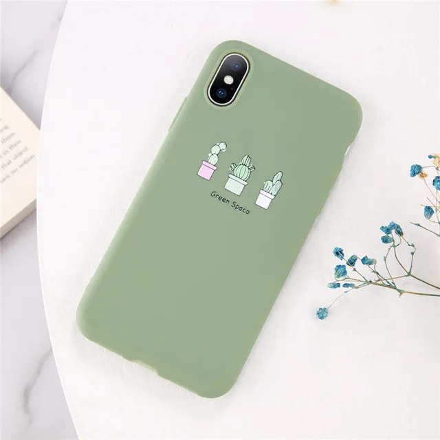 Lovebay чехол с милым динозавром авокадо для iPhone 11 Pro Max X 7 7plus 8 8plus XR XS Max 5 5S SE 6S 6Plus мягкие чехлы из ТПУ - Цвет: T6