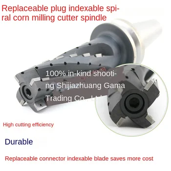 

Corn milling arbor BT50 handle sp120408lp1504 coarse leather cutter open coarse spiral corn milling cutter changeable