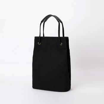 

White canvas bag female shoulder art small fresh bucket shoulder bag simple cloth bag 2020 new