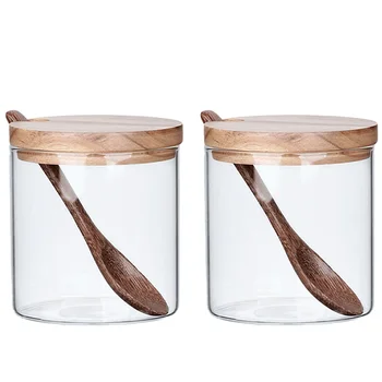 

2 Pcs Household Glass Seasoning Bottles Soy Jars Kitchen Supplies Vinegar Bottles Multipurpose Seasoning Jars for Restaurant