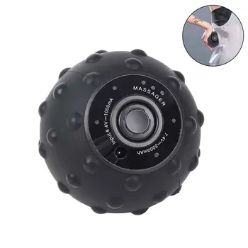 

Silent Rechargeable Body Fitness Roller Solid Pain Relief Massage Ball High Intensity Muscle Relaxation Electric Vibration