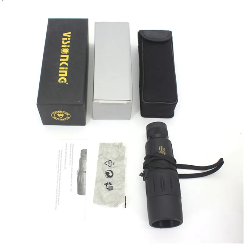 Visionking HD мощность низкий уровень света ночное видение 10-25 время непрерывное Масштабирование 10-25X42 ручной зум один телескоп V10-25X42