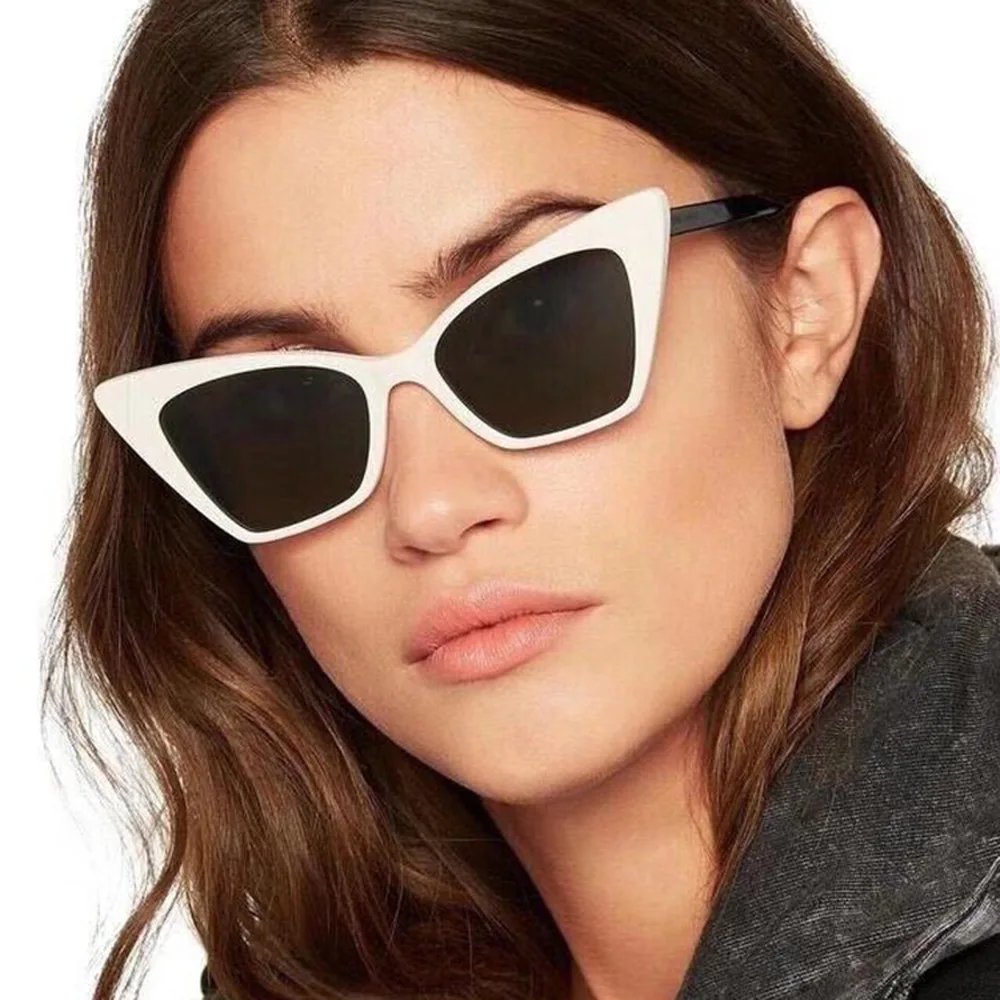 

Vintage Cat Eye Sun Glasses for Women Fashion 2020 Brand Designer Plastic Sunglasses Female Mirror Retro Lunette De Soleil UV400