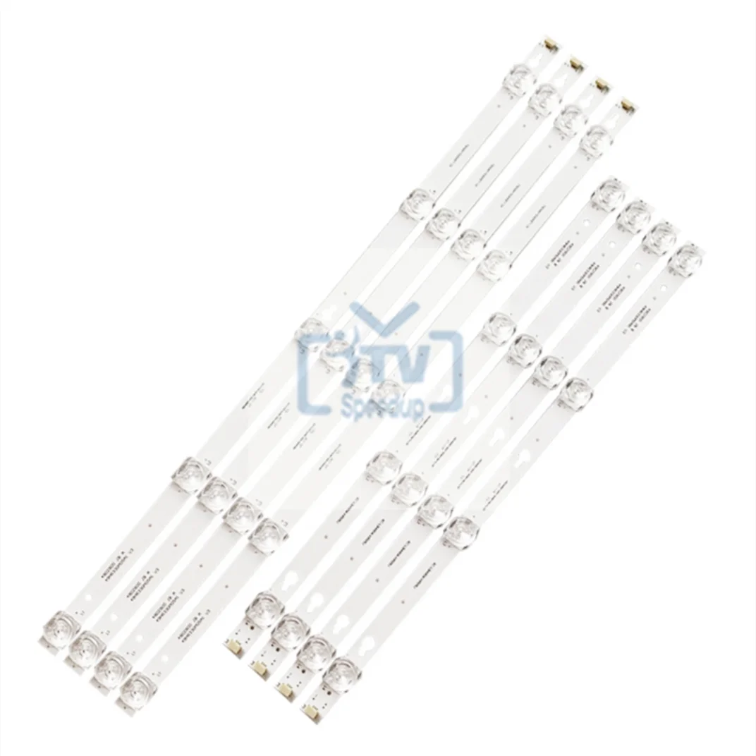 

8PCS LED Strip For TCL 49"TV L49P1A-F 2D02900 2D02899 LVF490CSOT D49A620U LB4905-YH06 TOT_49_D2900_4X4+4X5_3030C 4C-LB4904-HR04J