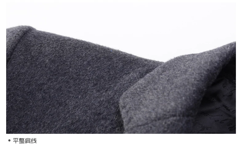 8XL 10XL Winter Woolen Coat Men Leisure Long Sections Woolen Coats Mens Pure Color Casual Fashion Jackets / Casual Men Overcoat