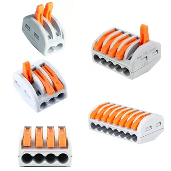 

Hot 10/20pc 2/3/4/5/8 Holes Electric Wire Connector Fast Universal Terminal Connector Soft& Junction Box