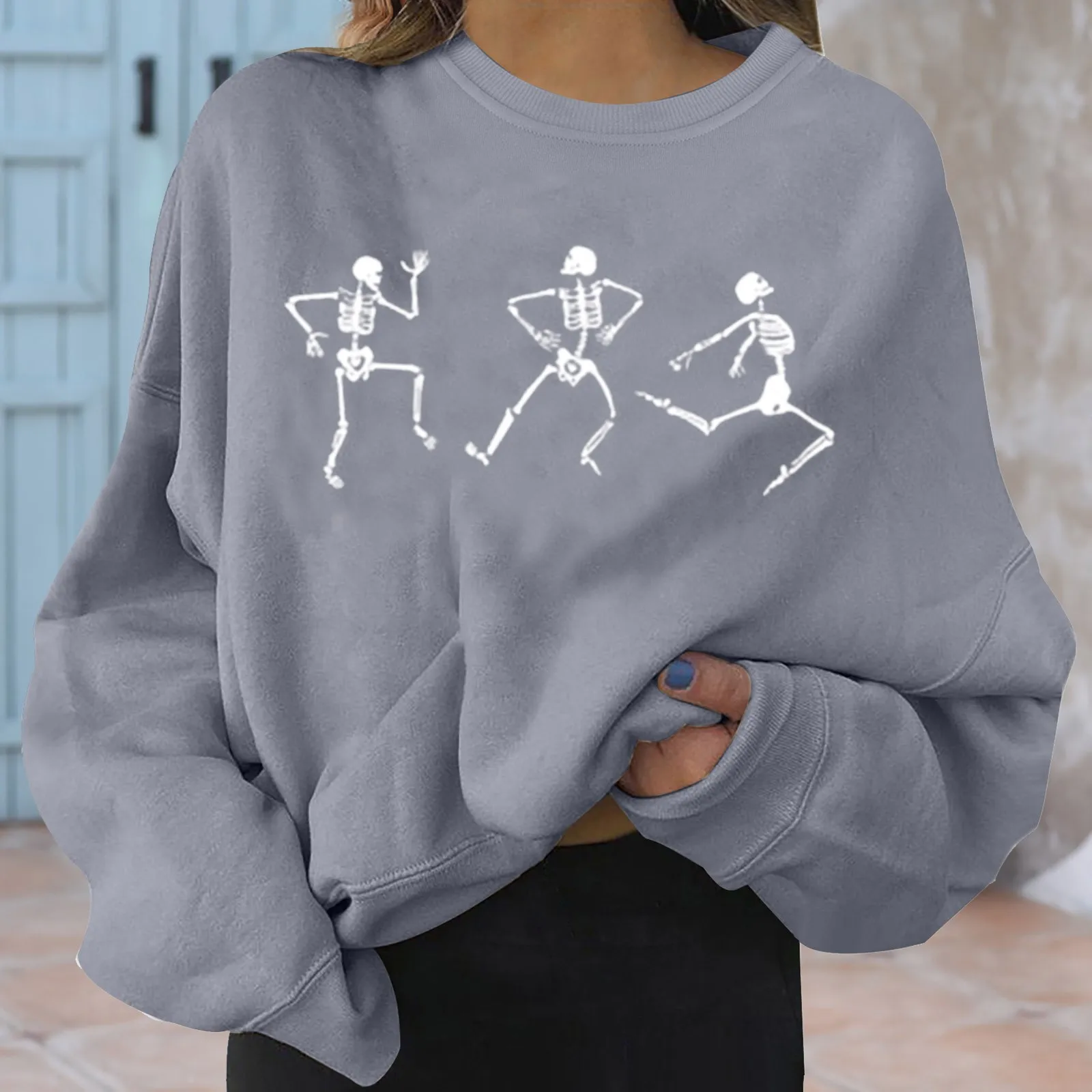 2021 Fashion Women's Autumn Winter Sweatshirt Harajuku Plus Size Female Print Long-sleeved Casual Tops Students Couples Joker 1