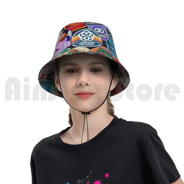 Epcot Center Badges Sun Hat Foldable Uv 