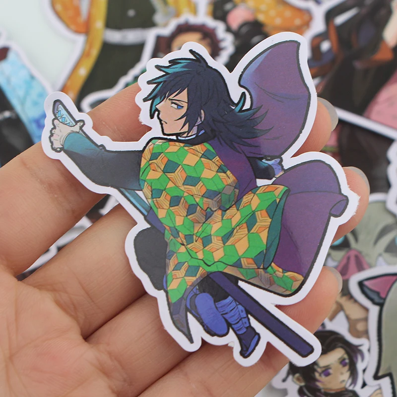 CA643 17 шт./компл. демон убийца: Kimetsu без Yaiba наклейки для ноутбука скейтборд Чемодан укладки наклейки-граффити Водонепроницаемый наклейки