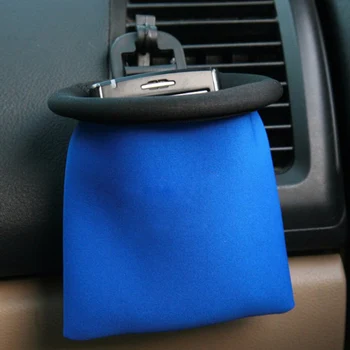

1pc Car Storage Bag Accessories Mobile Phone Air Vent Clip Pockets Organizer