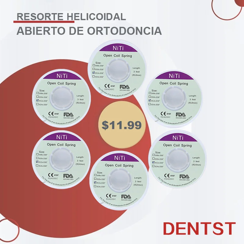 Стоматологическая Ортодонтическая открытая спиральная пружина для стоматолога