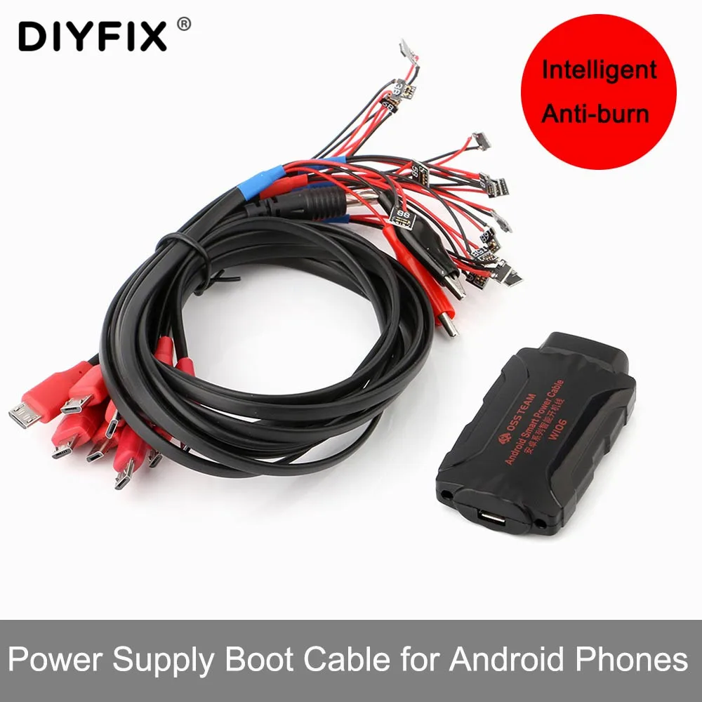 Кабель питания постоянного тока W106 для ремонта телефонов Android провод Samsung Huawei Vivo