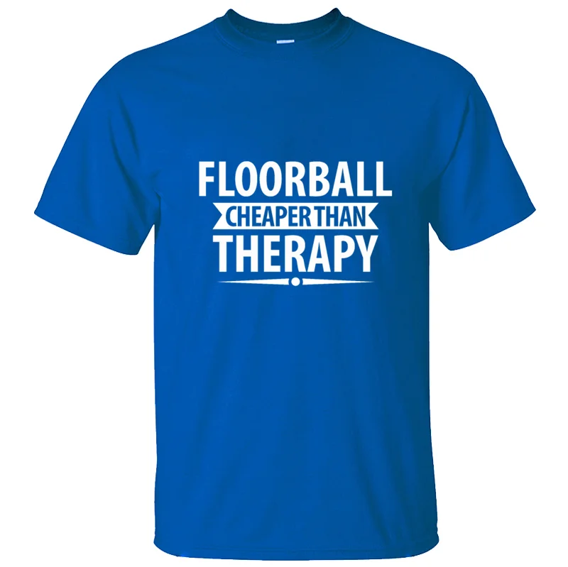 Высокое качество Floorball терапия и подарок футболка мужская Большая мужская футболка мужская одежда фитнес Дизайн топы Coton