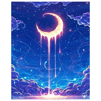 

Diy 5D Diamond Painting By Number Kits, Full Drill Rhinestone Embroidery Pictures Arts Craft For Home Wall Decoration 11.8×15.7I