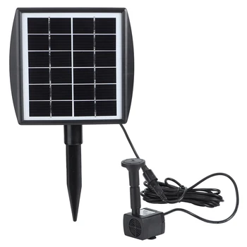 

6V 2W Solar Powered Fountain Garden Pool Pond Solar Panel Floating Fountain Garden Decoration Water Fountain Kit New