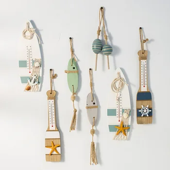 

Mediterranean Wall Hanging Pendant Wall Decoration Kindergarten Dress Up Anchor Lifebuoy Starfish Photograph Decor Accessories