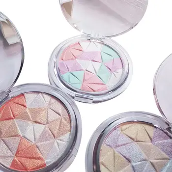 

3Colors Mixed Mosaic Face Powder Bright High Gloss Honey Powder Three-Dimensional Delicate Multi-Functional Practical Makeup