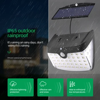 

Waterproof Solar Light Human Motion Sensor Security LED Wall Lamp for Outdoor Garden Yard Street Path Lighting