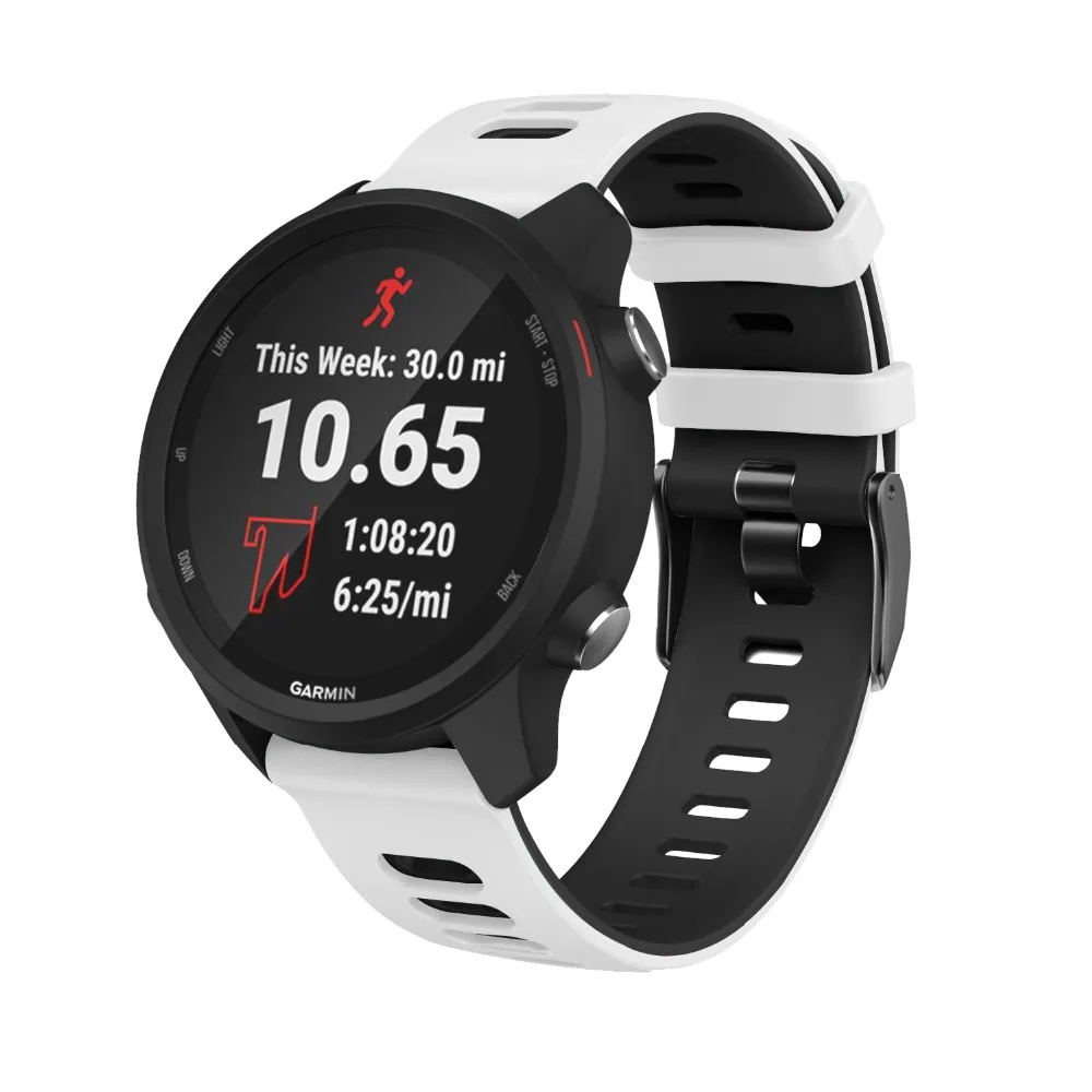 20 мм ремешок силиконовый ремешок сменный ремешок для Garmin Forerunner 245 м/245 ремешок спортивный ремешок для часов аксессуары