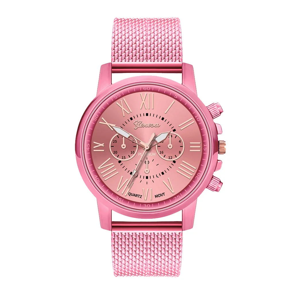 GENEVA женские часы повседневные силиконовый кварцевый ремешок часы лучший бренд женские часы браслет Наручные часы женские Relogio Feminino - Цвет: pink 4