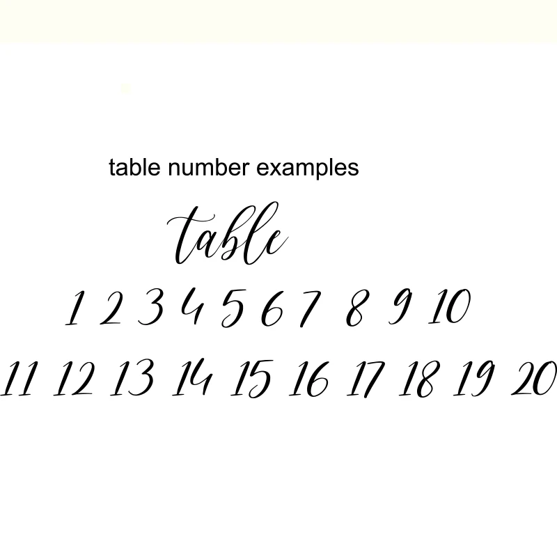Wedding Table Number Vinyl Sticker Decal Table Plan Vinyl Sticker Wedding Centerpiece Bridal Shower (1)
