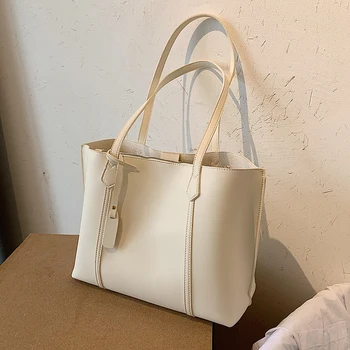 

С Доставкой Simple Large-Capacity Bag Women's Bag 2020 New Fashion Fashion One-Shoulder Underarm Bag Net Red Portable Tote Bag