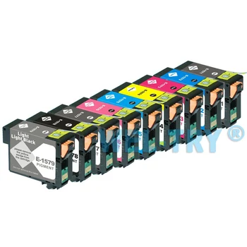 

T1571 T1572 T1573 T1574 T1575 T1576 T1577 T1578 T1579 ink cartridge for EPSON PHOTO R3000 printer,full pigment ink with chips.