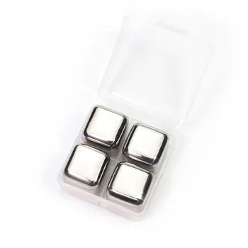 

Stainless Steel Ice Cubes Reusable Chilling Stones for Whiskey Wine Keep Your Drink Cold Longer SGS Test Pass