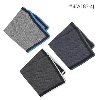 

100% Cotton Hankie Assorted Pocket Hankies Scarves Fashion Classic Men'S Handkerchiefs Business Chest Towel Dockers Gentleman