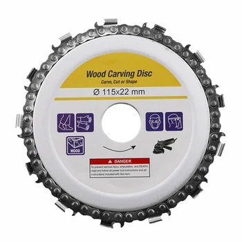 

4.5 Inch Circular Saw Blade Chainsaw Chain Wood Carving Disc Woodworking Angle Grinders Universal For Wood Cutting Discs