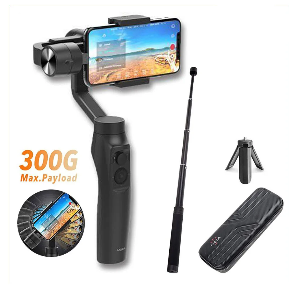 MOZA MINI MI 3-Axis Gimbal стабилизатор для смартфона iPhone X 8 7 6 Plus samsung S9/S9+ S8 беспроводной телефон зарядки в режиме создания