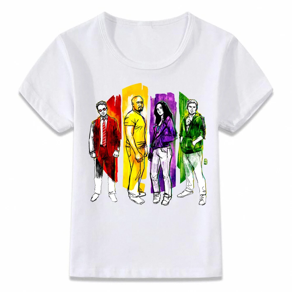 

Kids Clothes T Shirt The Defenders Daredevil Jessica Jones T-shirt for Boys and Girls Toddler Shirts Tee