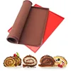 Silicone Baking Pad Multi-functional Cake Tray Pan Mat Painted Pad Pastry Swiss Roll Baking Mold Tool ► Photo 3/6